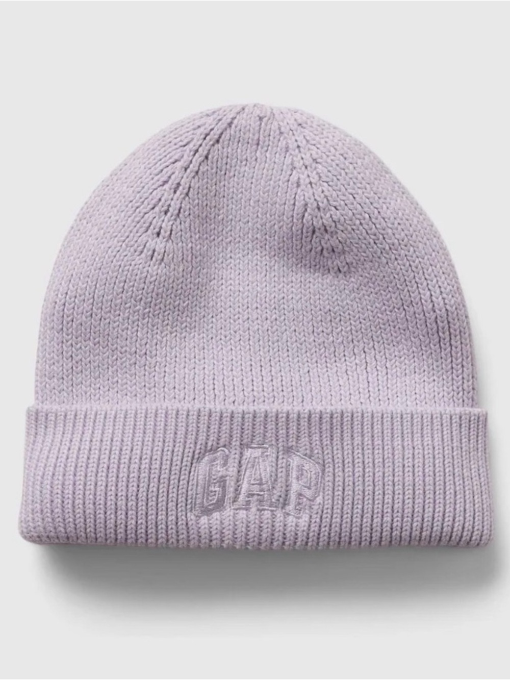 GAP Baby Lilac Ribbed Knit Beanie